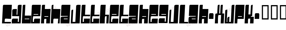 CybernautThetaRegular-xWpK字体转换