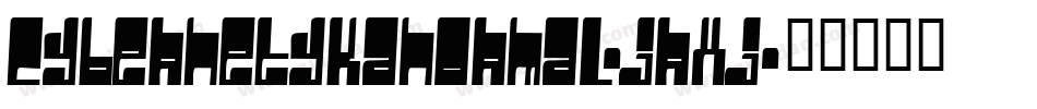 CybernetykaNormal-jrxj字体转换