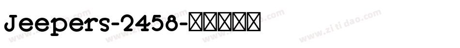 Jeepers-2458字体转换