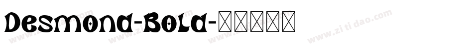 Desmond-Bold字体转换
