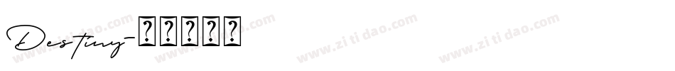 Destiny字体转换