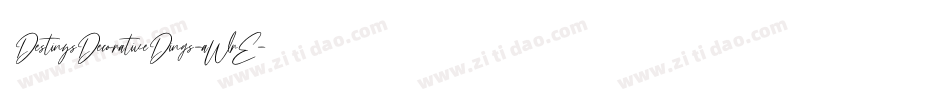 DestinysDecorativeDings-aWrE字体转换