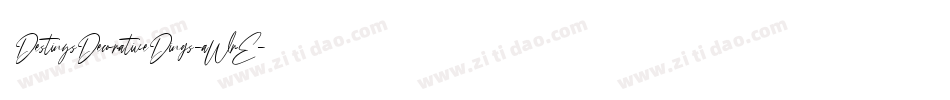 DestinysDecorativeDings-aWrE字体转换