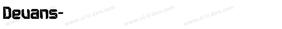 Devans字体转换