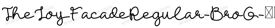 TheJoyFacadeRegular-BroG字体转换