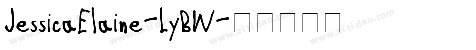 JessicaElaine-LyBW字体转换