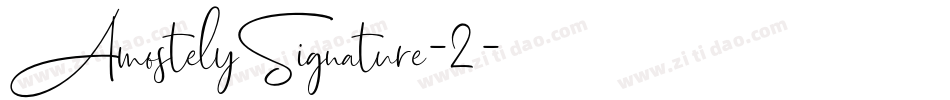 AmostelySignature-2字体转换
