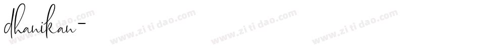 dhanikan字体转换