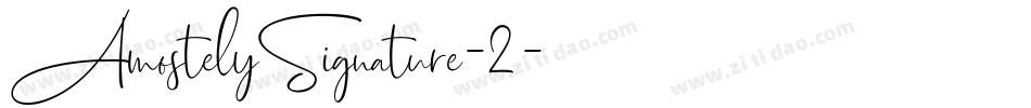 AmostelySignature-2字体转换