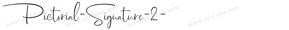 Pictorial-Signature-2字体转换