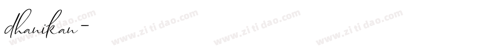dhanikan字体转换