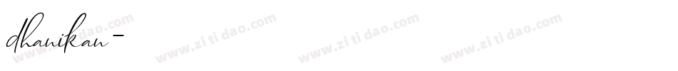 dhanikan字体转换