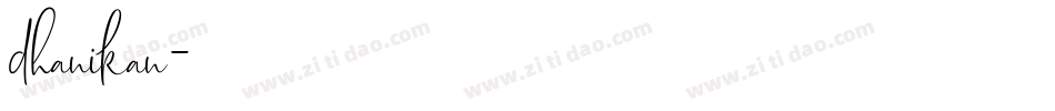 dhanikan字体转换