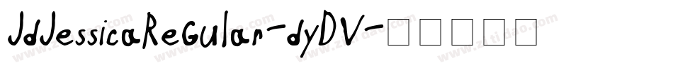 JdJessicaRegular-dyDV字体转换