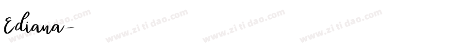 Ediana字体转换