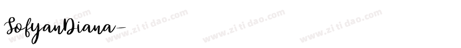 SofyanDiana字体转换