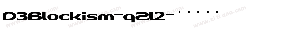 D3Blockism-qZl2字体转换