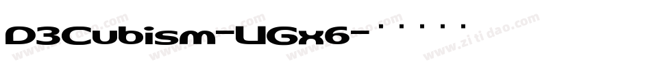 D3Cubism-VGx6字体转换