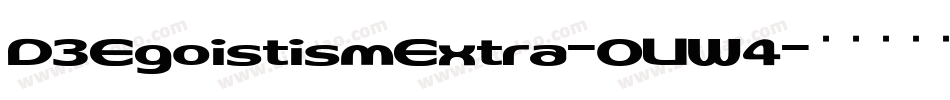 D3EgoistismExtra-OVW4字体转换