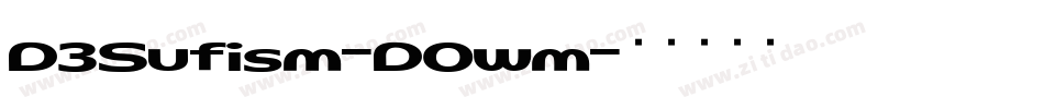 D3Sufism-DOwm字体转换