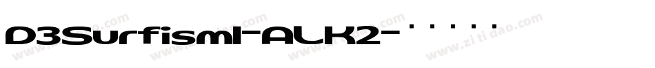 D3SurfismI-ALK2字体转换