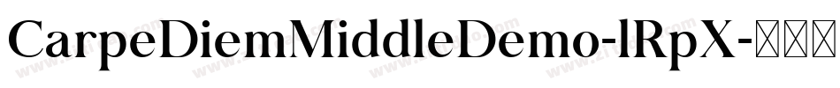 CarpeDiemMiddleDemo-lRpX字体转换