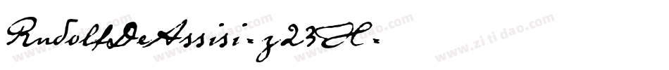RudolfDeAssisi-z23X字体转换