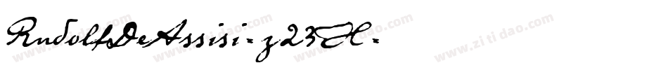 RudolfDeAssisi-z23X字体转换