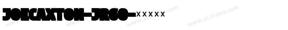 Joecaxton-jR60字体转换