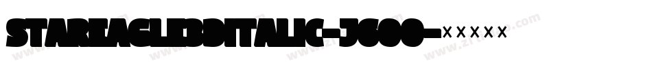 StarEagle3DItalic-j60O字体转换