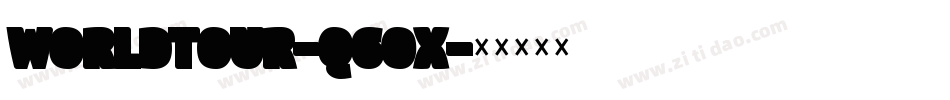 Worldtour-q60x字体转换