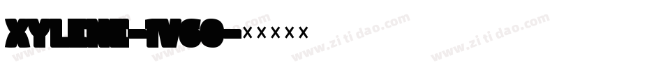 Xylene-1v60字体转换