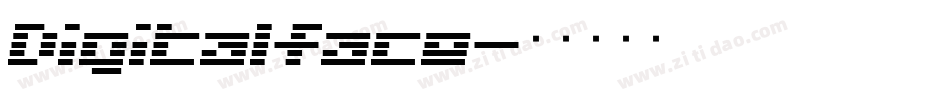 Digitalface字体转换