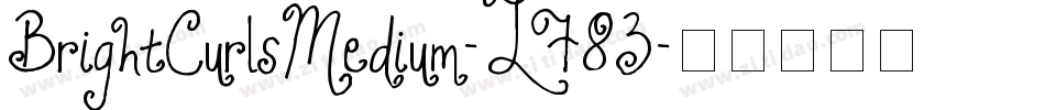 BrightCurlsMedium-L783字体转换