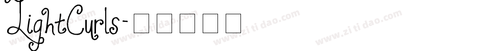 LightCurls字体转换