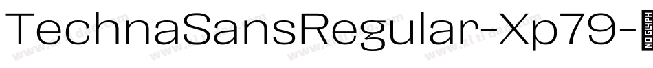 TechnaSansRegular-Xp79字体转换