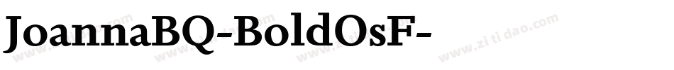 JoannaBQ-BoldOsF字体转换