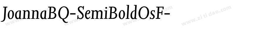 JoannaBQ-SemiBoldOsF字体转换