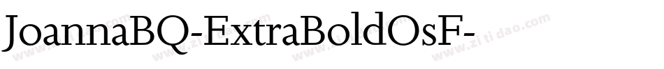 JoannaBQ-ExtraBoldOsF字体转换