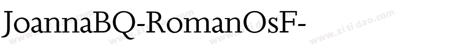 JoannaBQ-RomanOsF字体转换