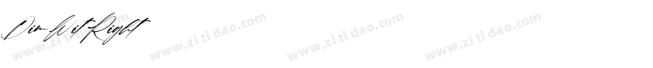 DimWitRight字体转换