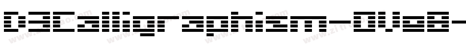 D3Calligraphism-OVe8字体转换