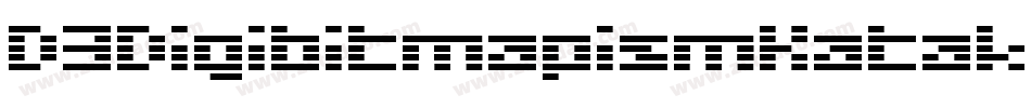 D3DigibitmapismKatakana-X3lj字体转换