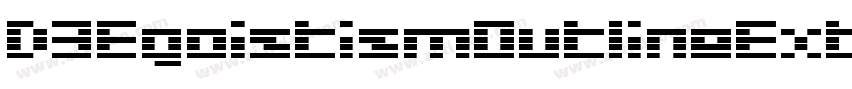D3EgoistismOutlineExtra-x3DK字体转换
