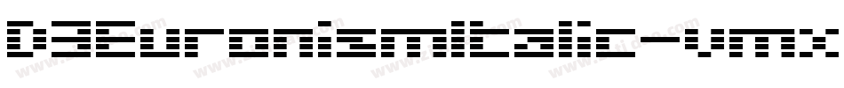 D3EuronismItalic-vmx7字体转换