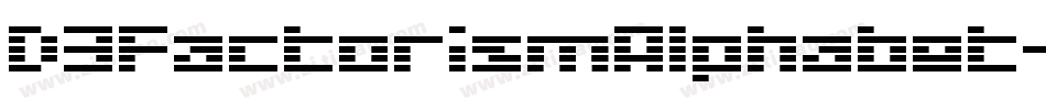 D3FactorismAlphabet-rgZ8字体转换