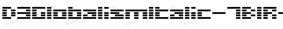 D3GlobalismItalic-7BlR字体转换