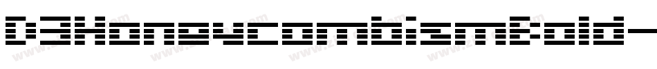 D3HoneycombismBold-w1nP字体转换