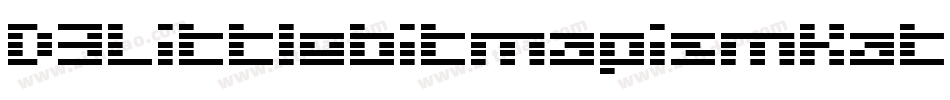 D3LittlebitmapismKatakana-JRo7字体转换