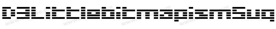 D3LittlebitmapismSuquare-jEol字体转换